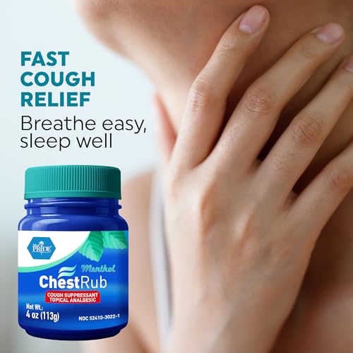 Menthol Camphor Chest Rub – Cough Suppressant & Topical Analgesic Ointment - 4 oz