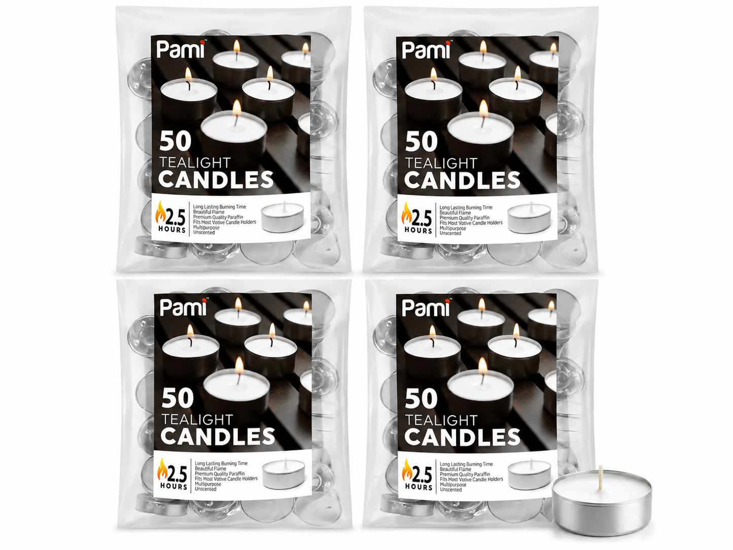 Tealight Candles – 2.5 Hour Burn Time