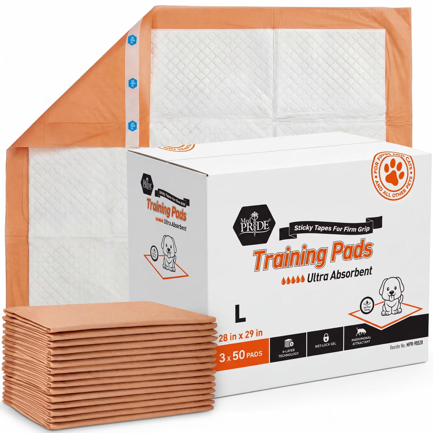Dog Training Pads 28" x 29" – Leakproof Puppy Pee Pads