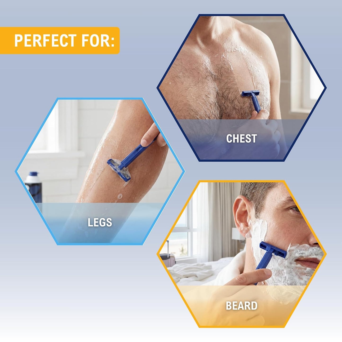 Disposable Twin Blade Shaving Razors – 50 Ct Bag