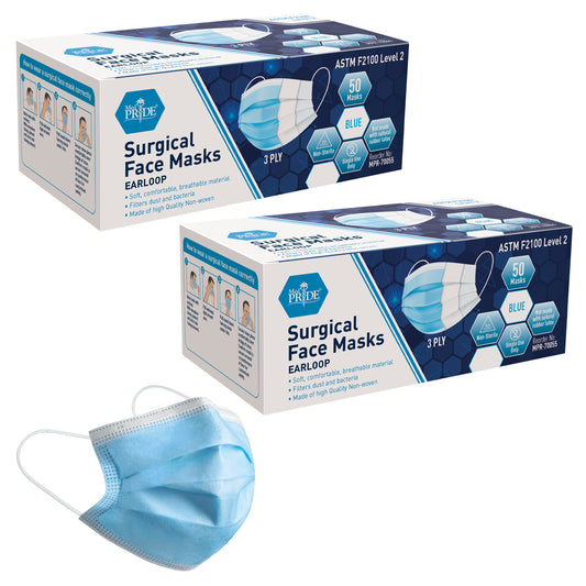 Disposable 3-Ply Surgical Face Masks – Earloop