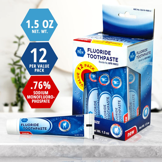 Fluoride Toothpaste - 1.5 oz Travel-Size Tubes