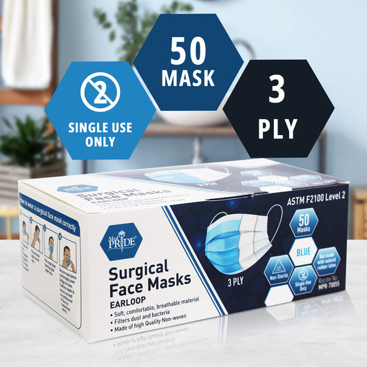 Disposable 3-Ply Surgical Face Masks – Earloop