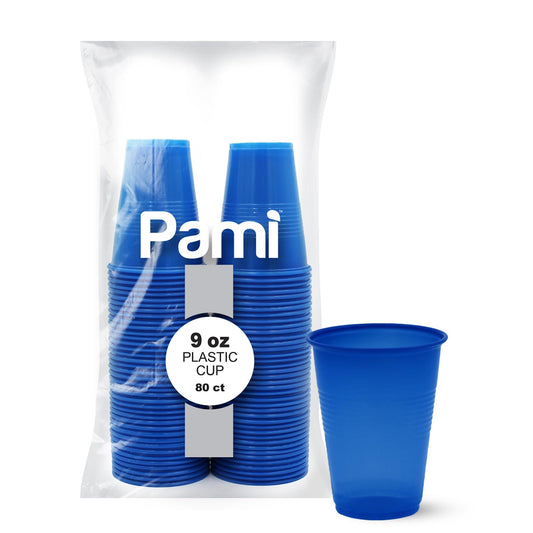 9 oz Disposable Plastic Party Cups – 80 Pack