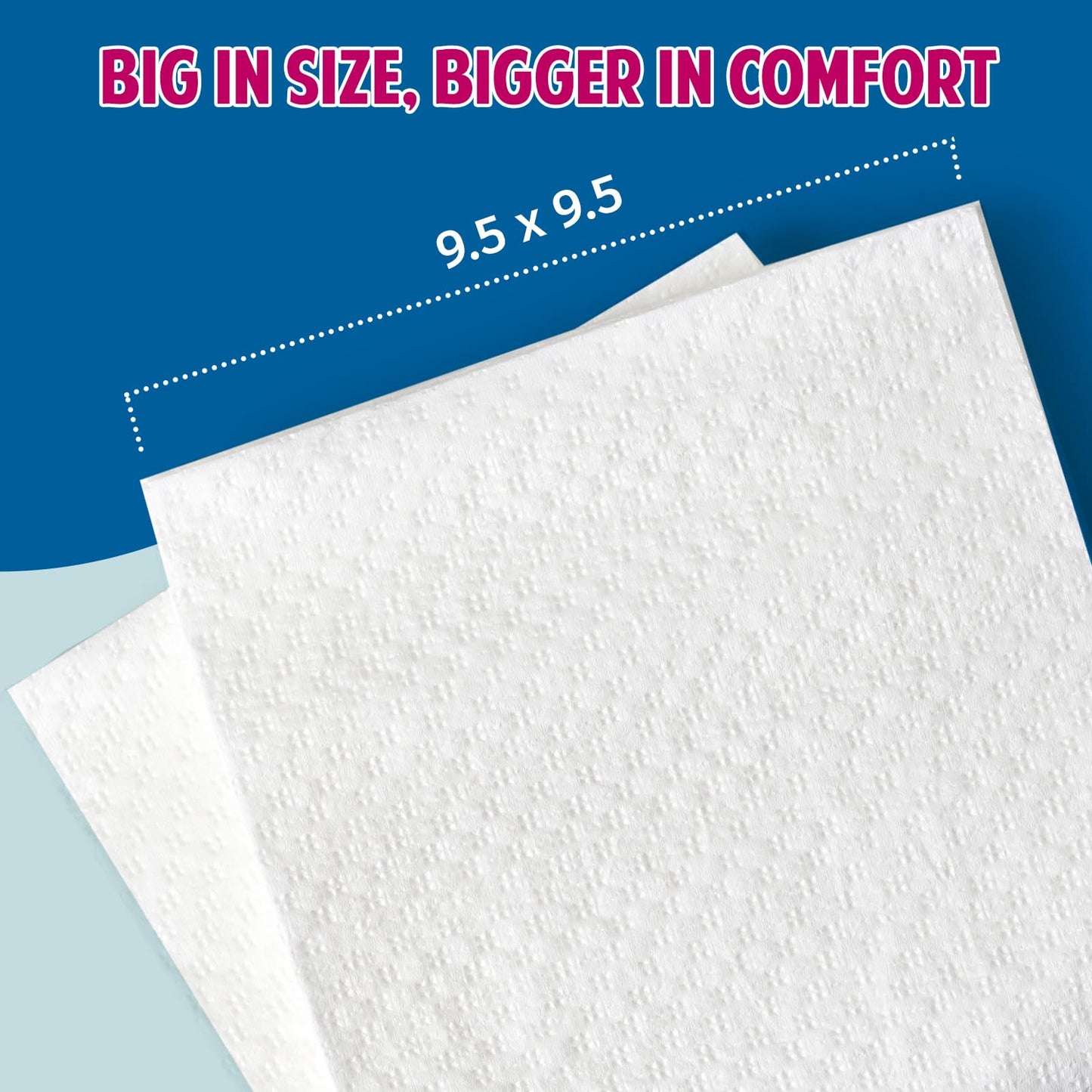 Oversized Unscented Alcohol-Free Baby Wipes – 9.5" × 9.5"
