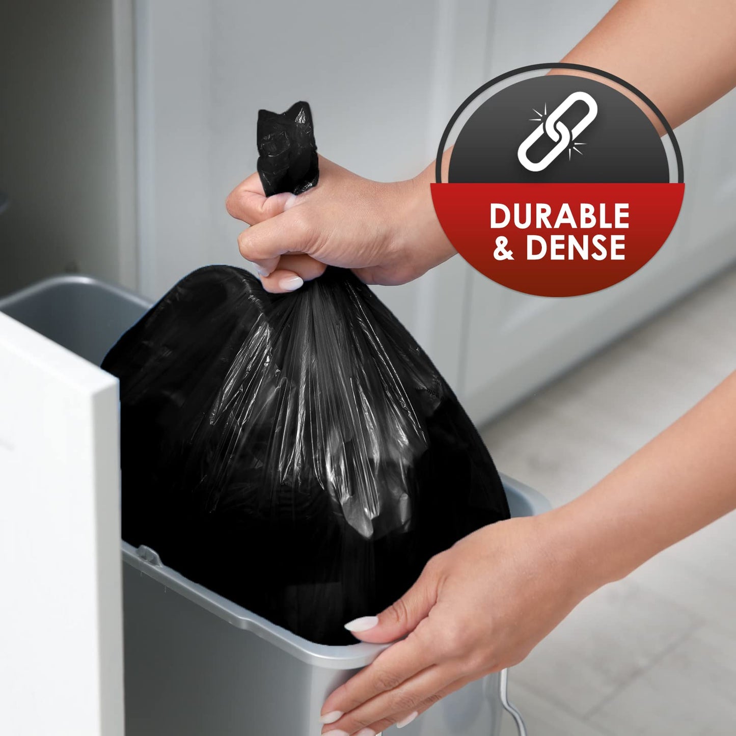 33 Gallon Black Trash Bags – 60 Pack