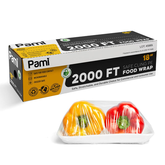 Cling Plastic Food Wrap 2000ft BPA Free With Slide Cutter