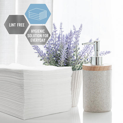 Disposable Ultra-Soft Spunlace Towels – 12" × 13", Durable