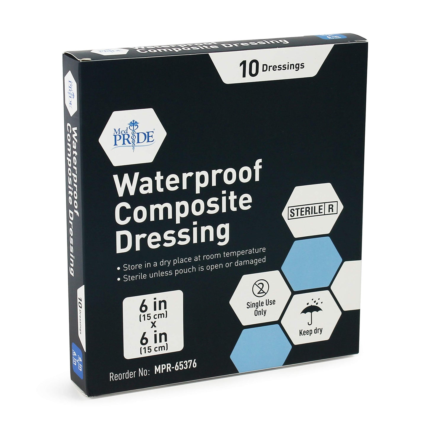 Sterile Waterproof Composite Wound Dressing Pads