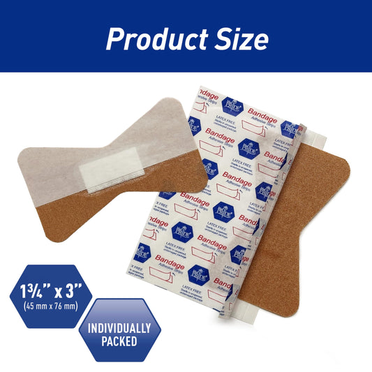 Fabric Adhesive Fingertip Bandages Hypoallergenic - 1.75" × 3"