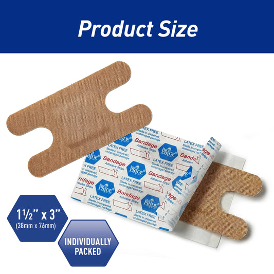 Sterile Fabric Fingertip & Knuckle Adhesive Bandages – 100ct