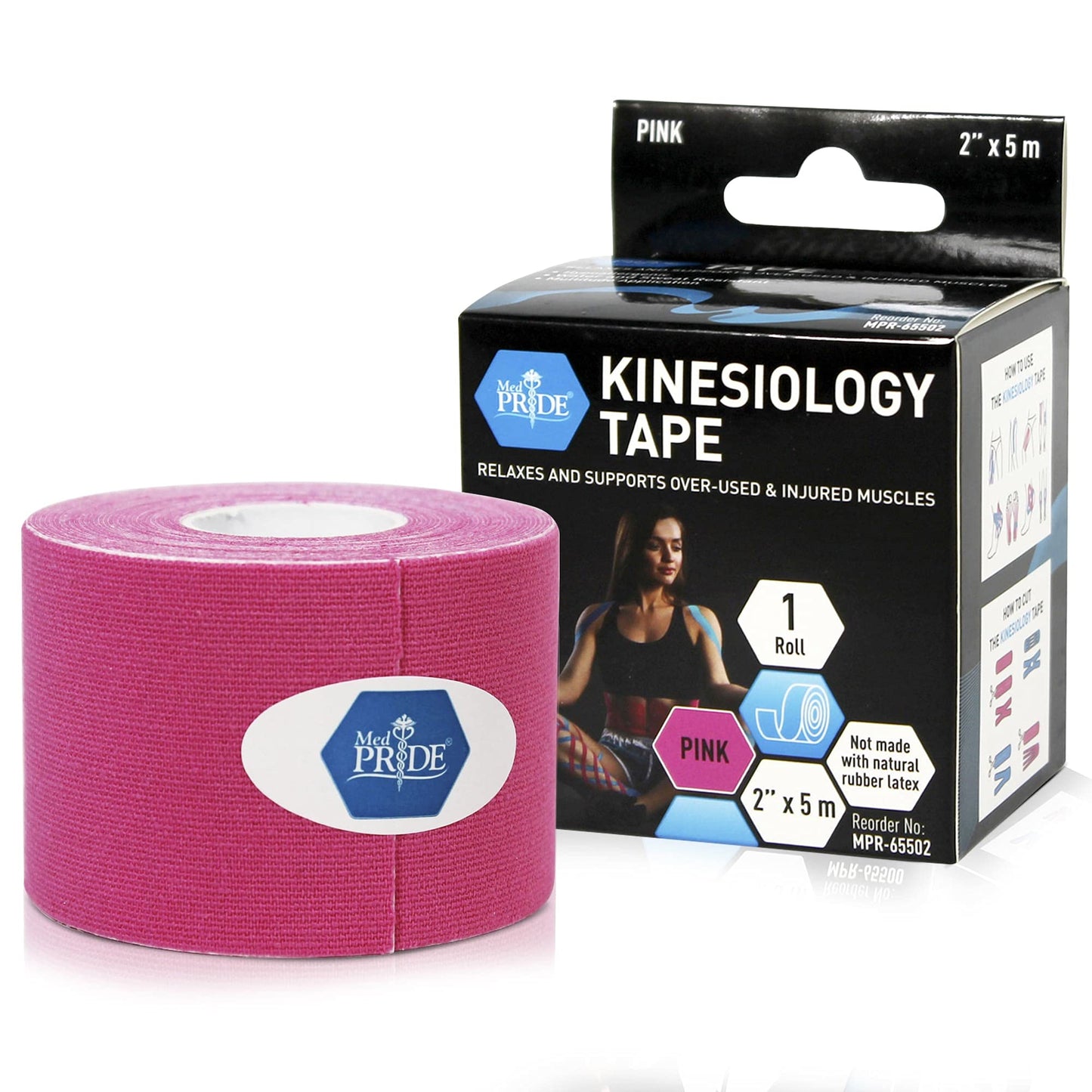 Kinesiology Tape – 2" × 16.4 ft Elastic Muscle Support Tape