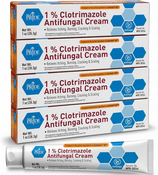 1% Clotrimazole Antifungal Cream – 1 oz Tube