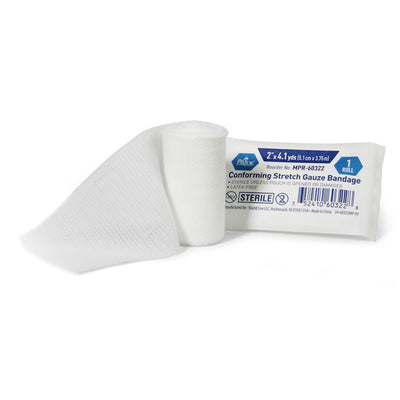 2 in Stretch Gauze Bandage Sterile Latex Free Non Adherent 2x147.6in