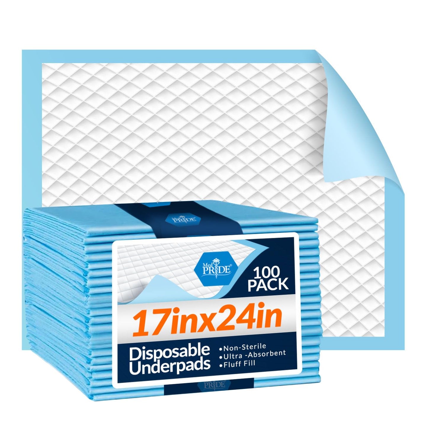 Disposable Underpads 17" × 24" – Ultra Absorbent Incontinence Pads
