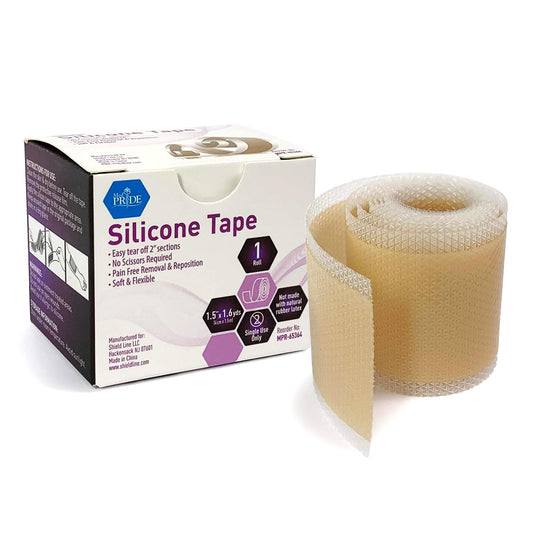 Silicone Scar & Wound Tape Roll – 1.5" × 1.6 yd, Waterproof, Latex-Free
