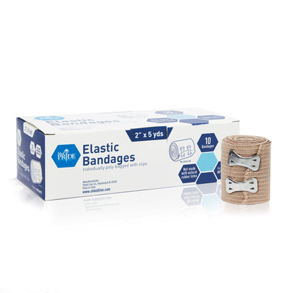 Elastic Bandage Wraps with Clips – Latex-Free