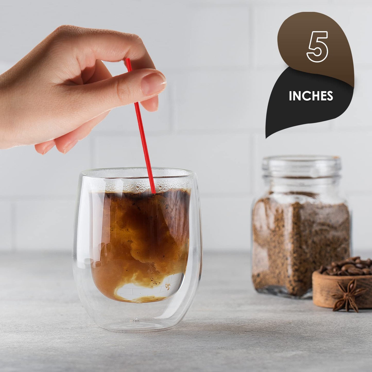 5” Disposable Plastic Coffee Stir Sticks – Swizzle Stirrers