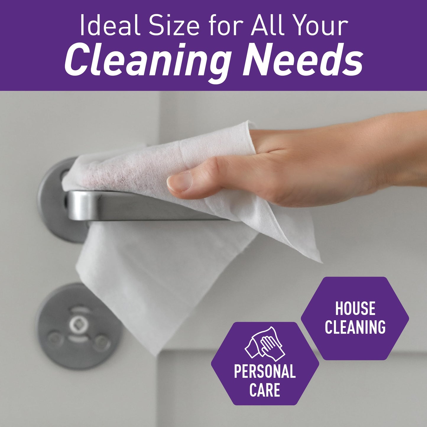 Disposable Dry Wipes 10" x 13" – Soft Absorbent Personal Care Towels