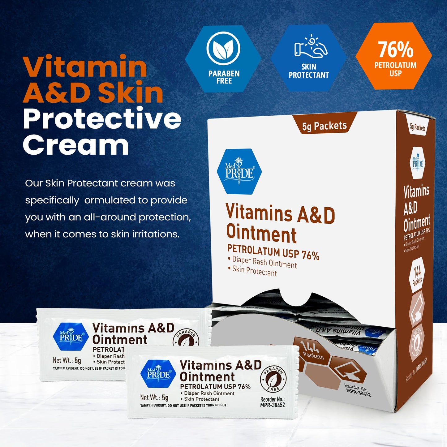 Vitamins A & D Ointment 5g Packets – 144ct