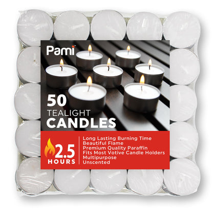 Tealight Candles – 2.5 Hour Burn Time