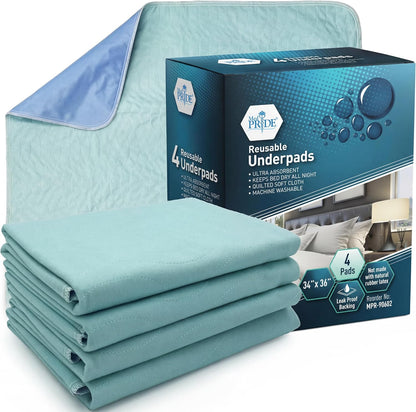 Reusable Leakproof Incontinence Underpads – 34" × 36"