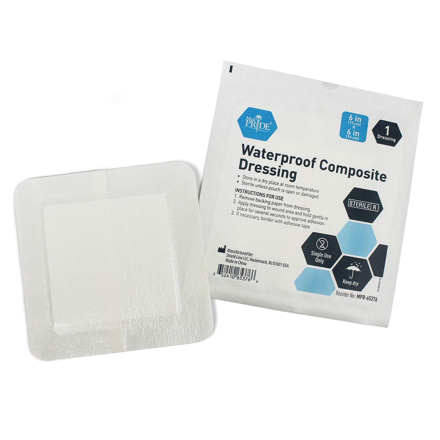 Sterile Waterproof Composite Wound Dressing Pads