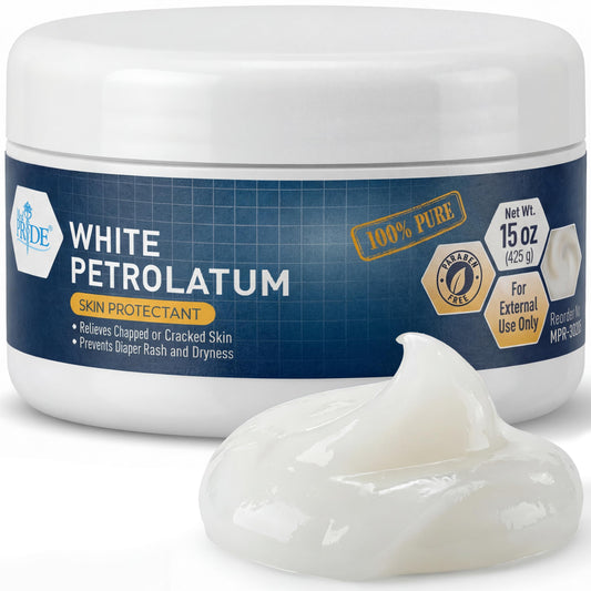 100% Pure White Petroleum Jelly – 15 oz Jar