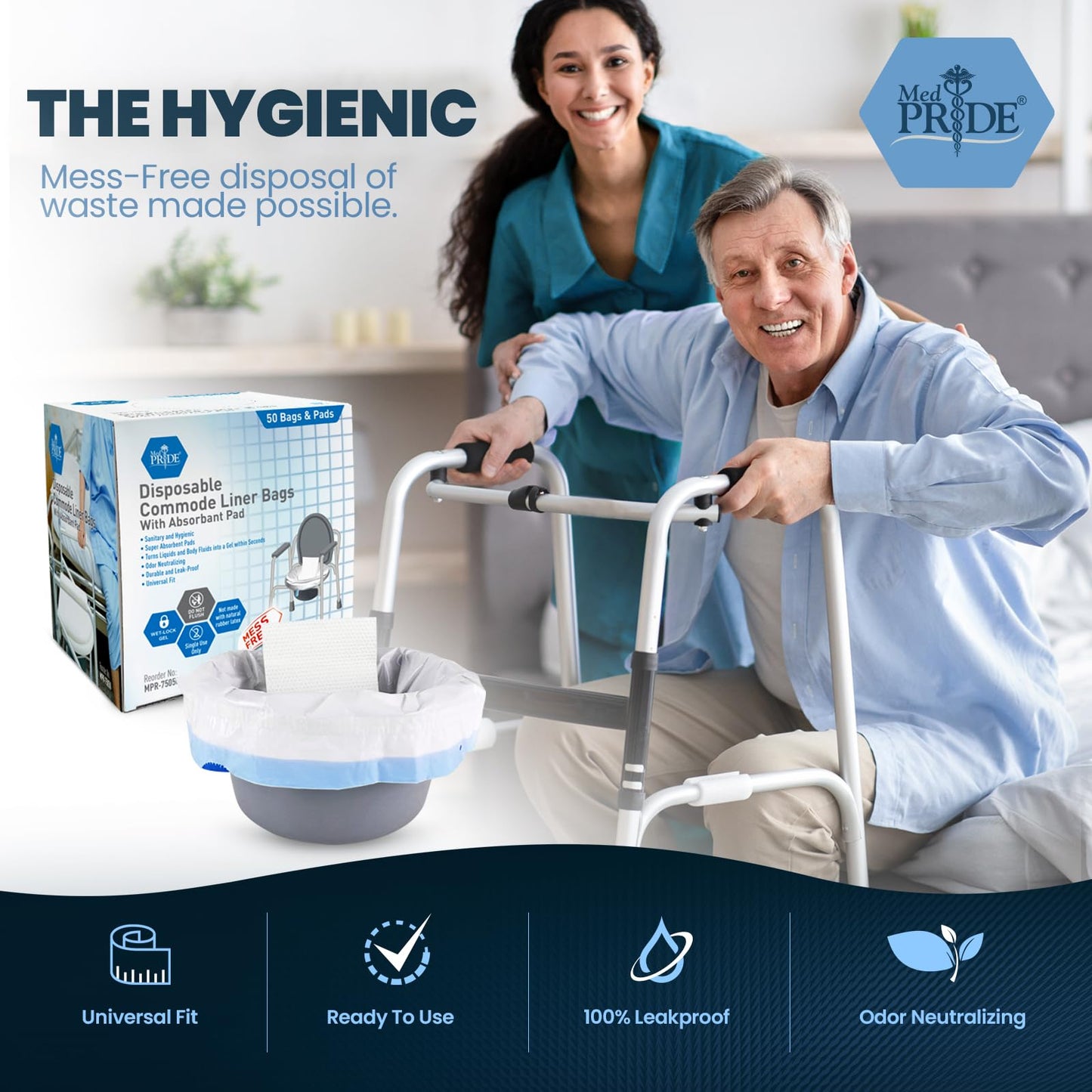 Disposable Commode Liner Bags – With Absorbent Pad