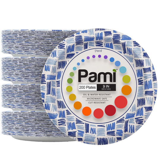 Party Paper Plates & Bowls Disposable - Blue