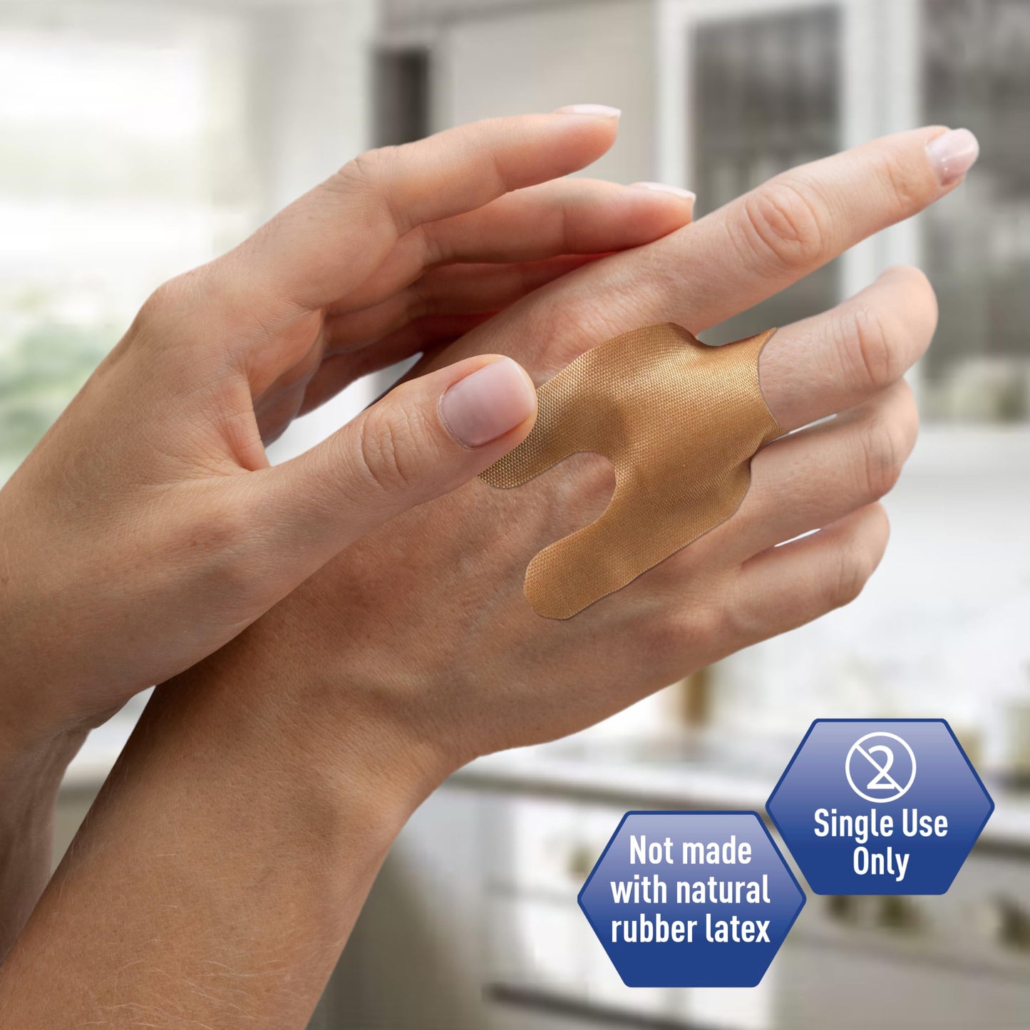 Sterile Fabric Fingertip & Knuckle Adhesive Bandages – 100ct