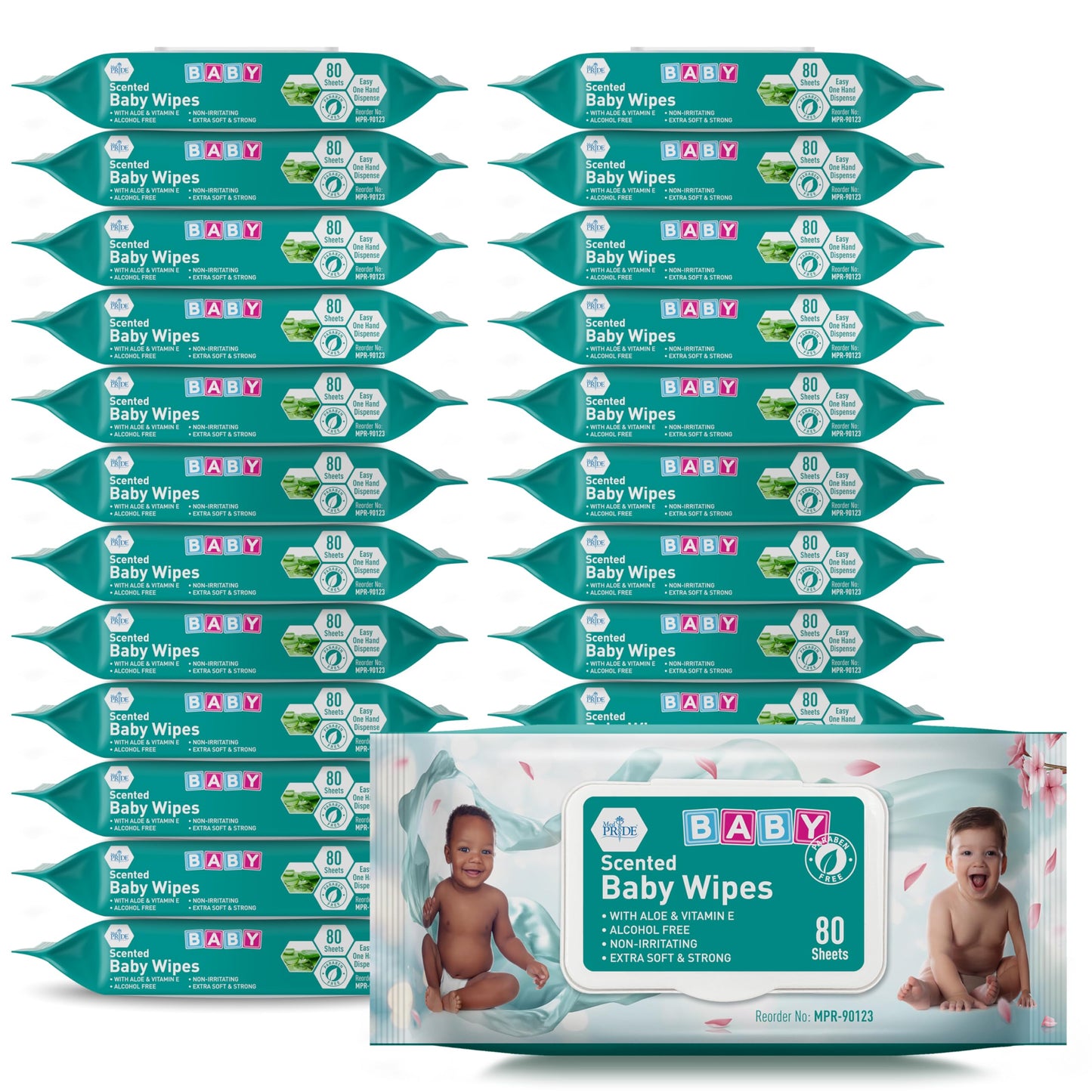 Scented Extra Soft Baby Wipes – Aloe & Vitamin E, Alcohol-Free