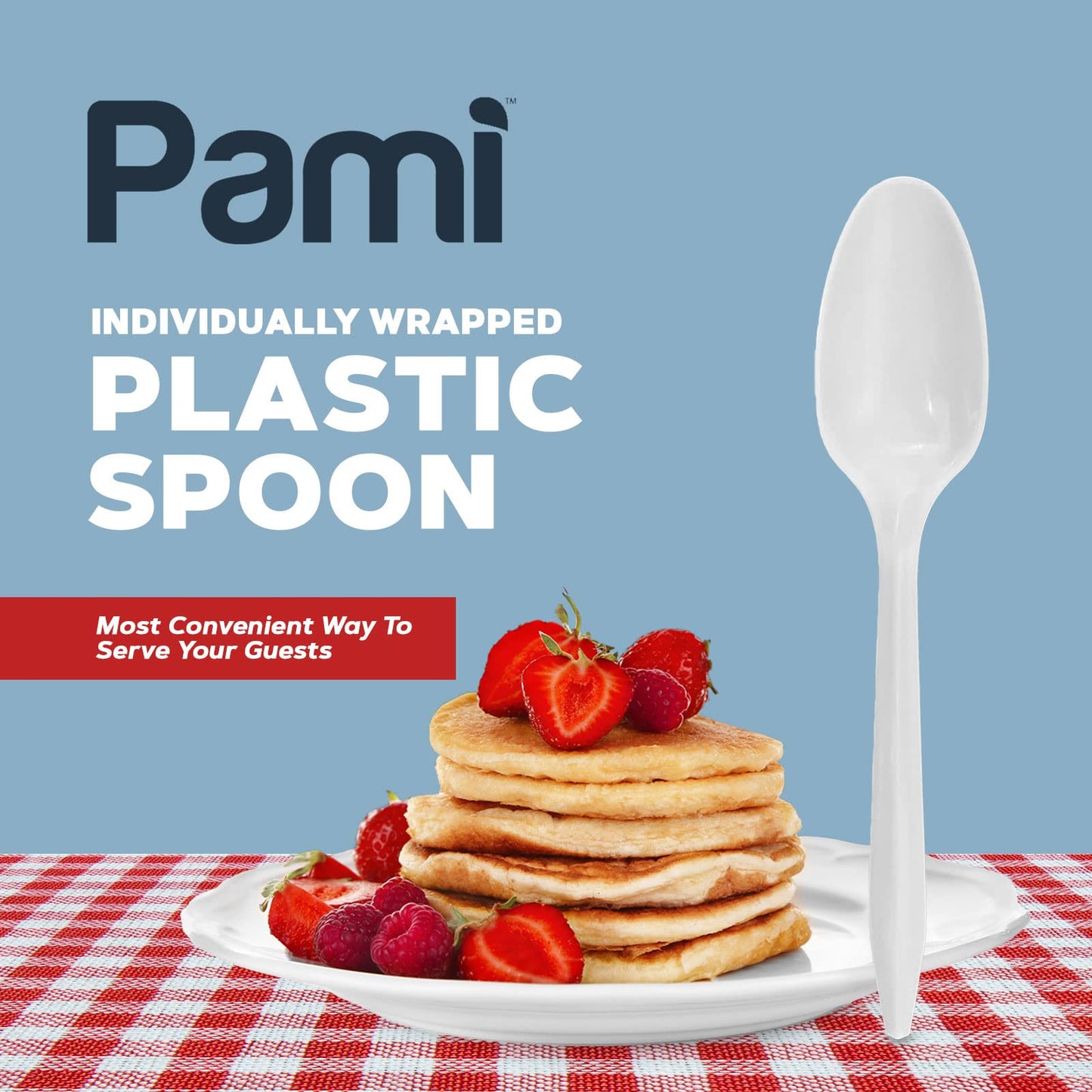Individually Wrapped Medium-Weight Disposable White Plastic Utensils 1000ct