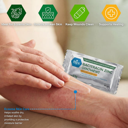 Bacitracin Zinc Ointment, 0.9g Individual Packets - 144ct