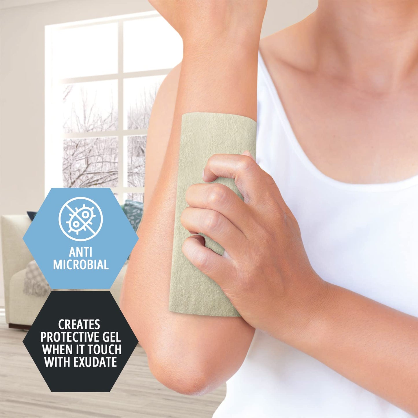 Sterile Calcium Alginate Wound Dressing Pads