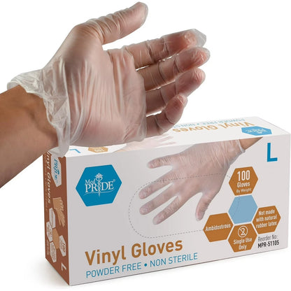 Vinyl Gloves 4.3 Mil - Box of 100