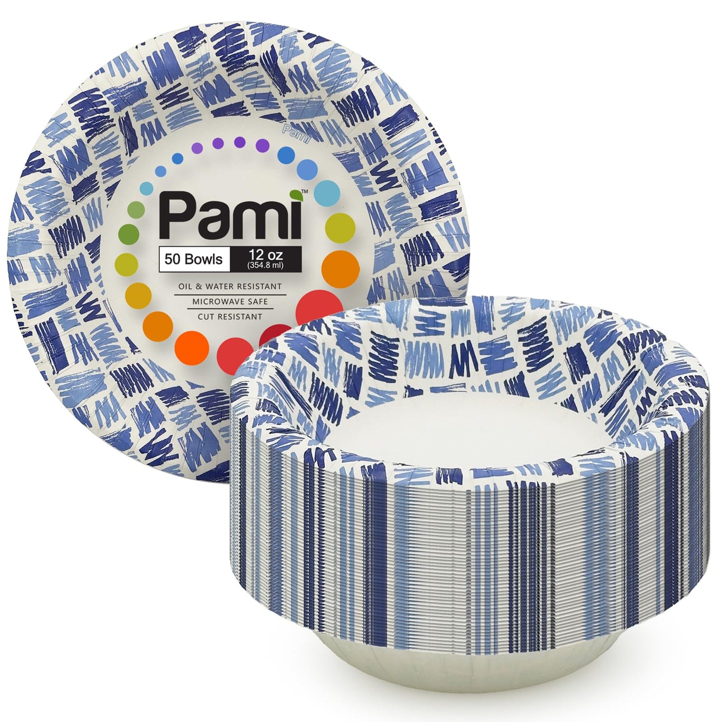 Party Paper Plates & Bowls Disposable Blue – Disposable