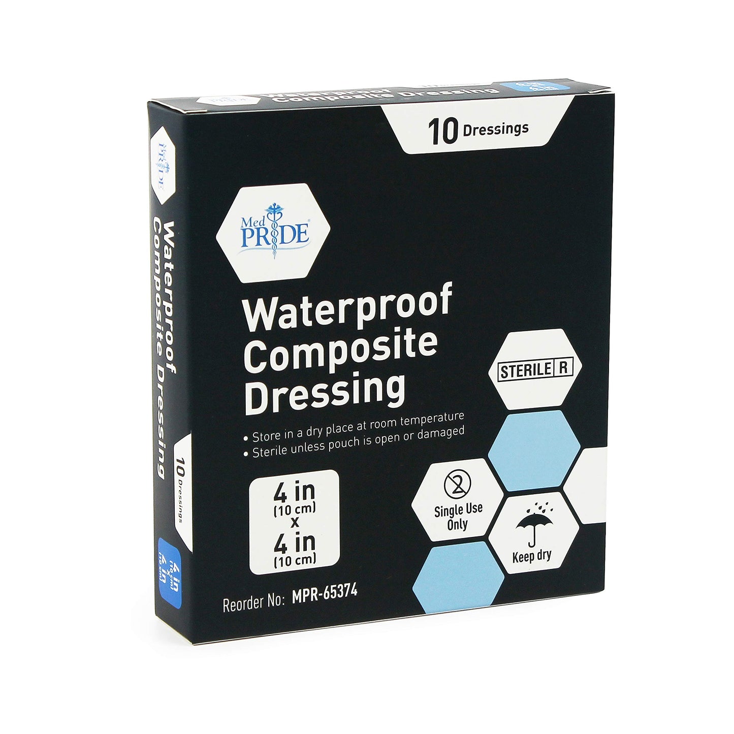 Sterile Waterproof Composite Wound Dressing Pads