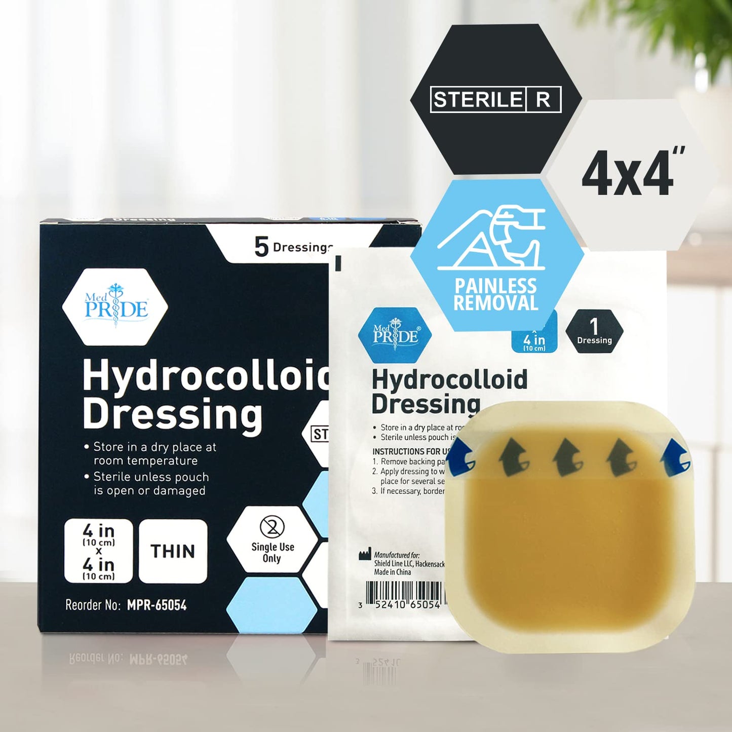 Sterile Hydrocolloid Adhesive Wound Dressing Pads