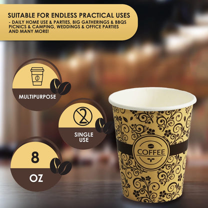 Disposable Paper Hot Coffee Cups
