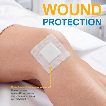 Sterile Waterproof Composite Wound Dressing Pads - Pack of 10