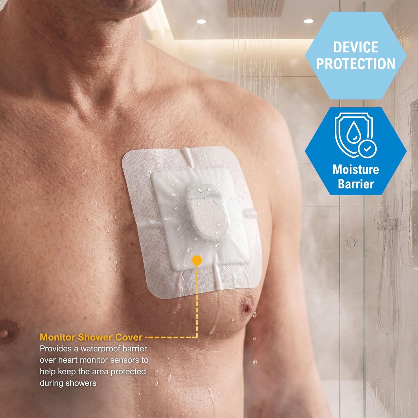 Sterile Waterproof Composite Wound Dressing Pads - Pack of 10