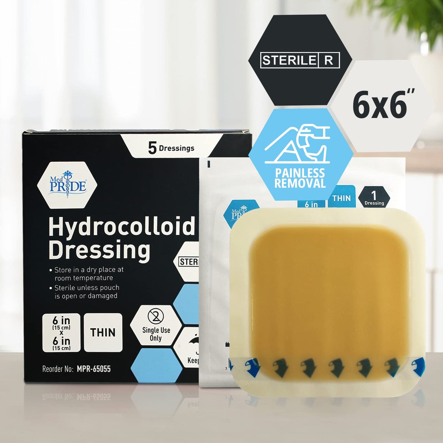 Sterile Hydrocolloid Adhesive Wound Dressing Pads