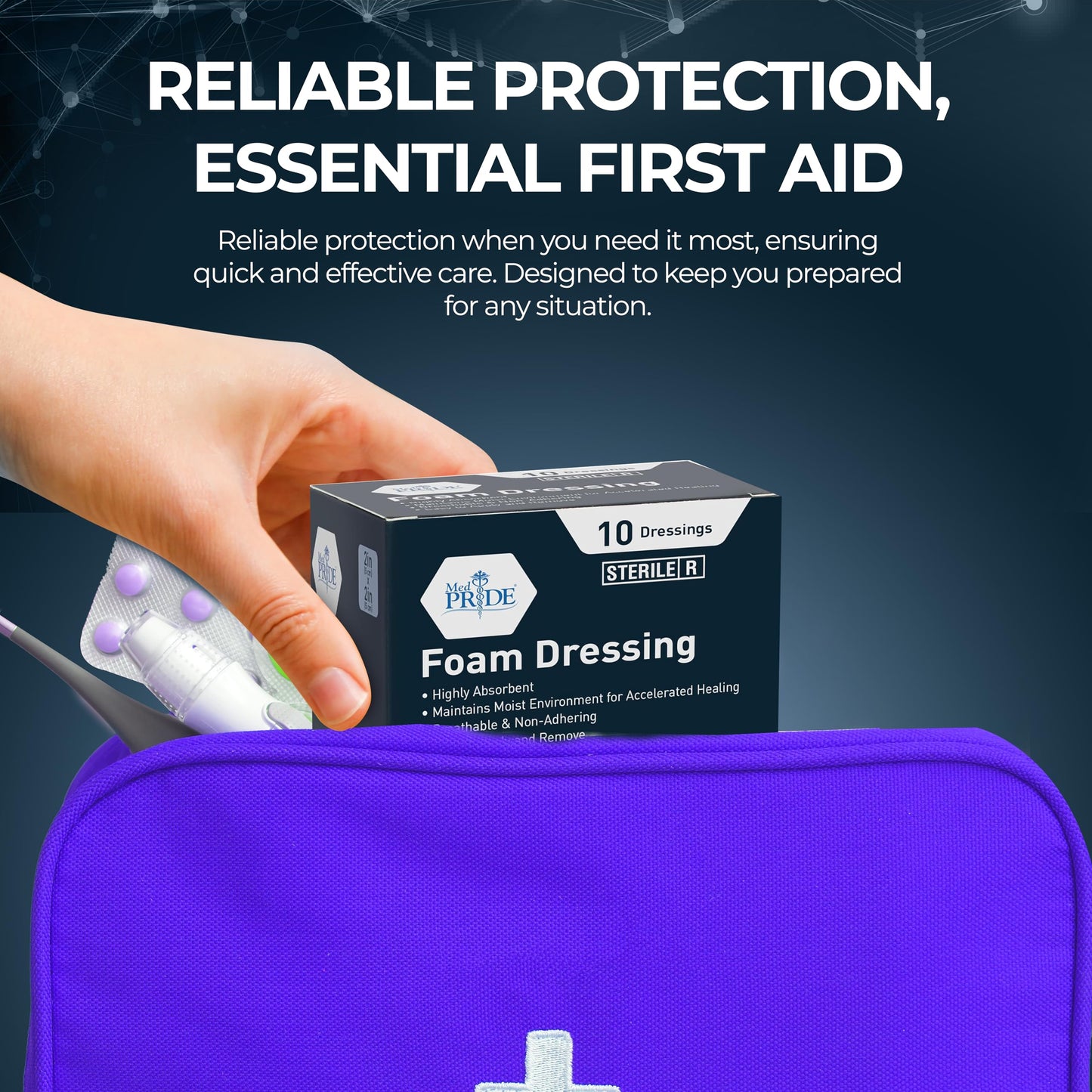 Sterile Self-Adhesive Absorbent Foam Wound Dressings