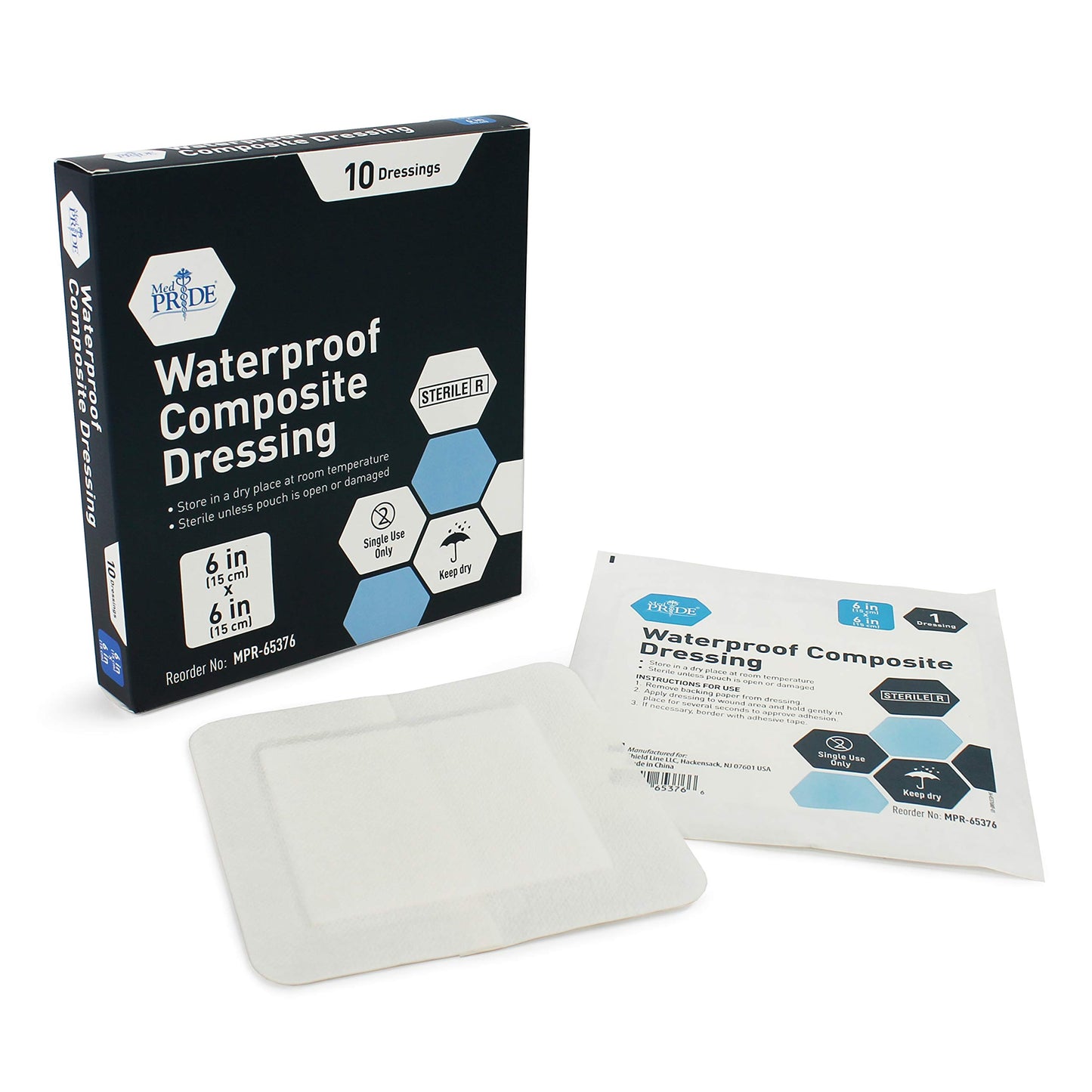 Sterile Waterproof Composite Wound Dressing Pads