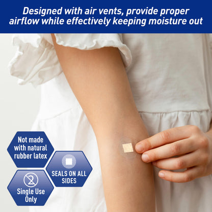 Round Clear Plastic Spot Adhesive Bandages – Hypoallergenic, 100 Count