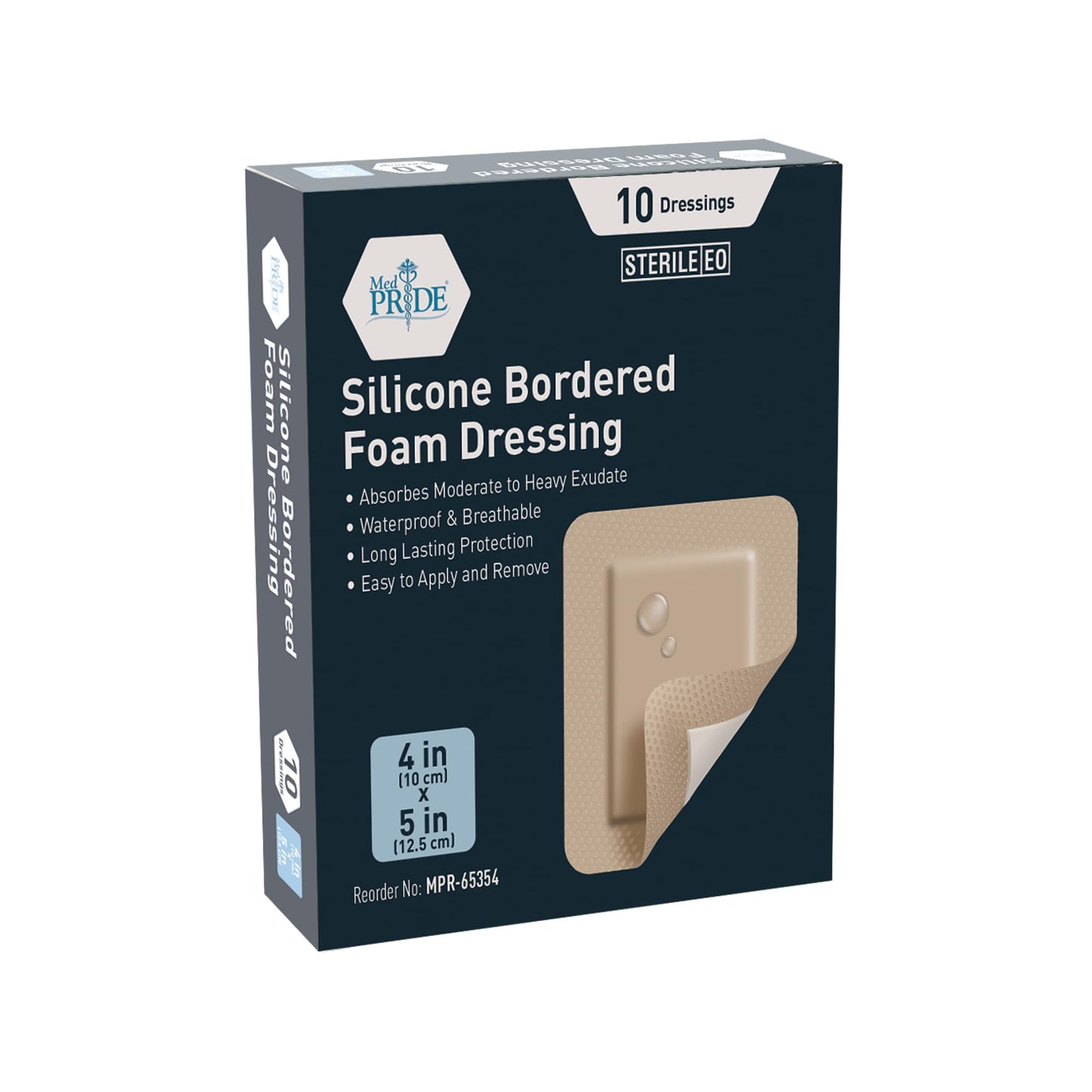 Sterile Silicone Adhesive Bordered Foam Wound Dressing