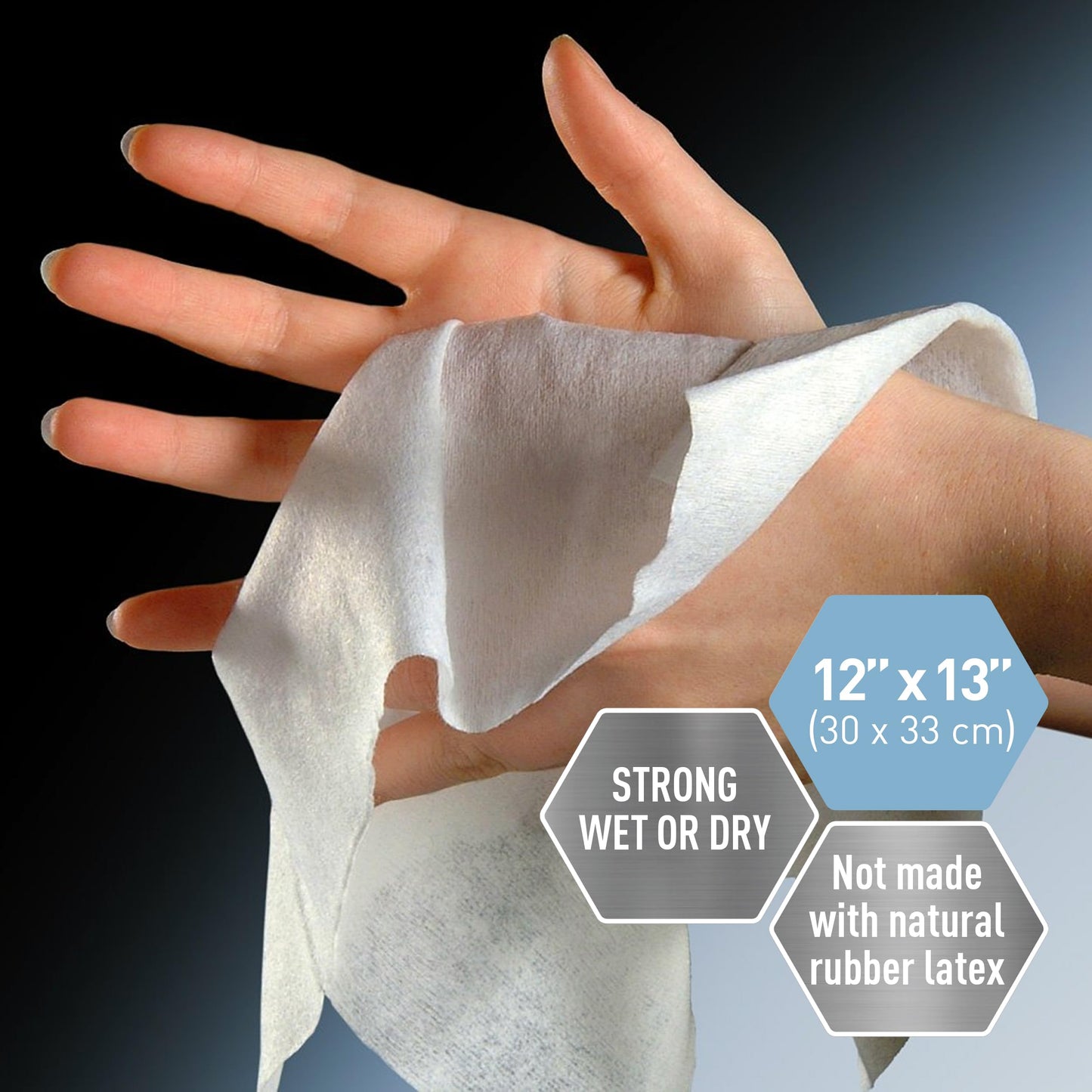 Disposable Ultra-Soft Spunlace Towels – 12" × 13", Durable
