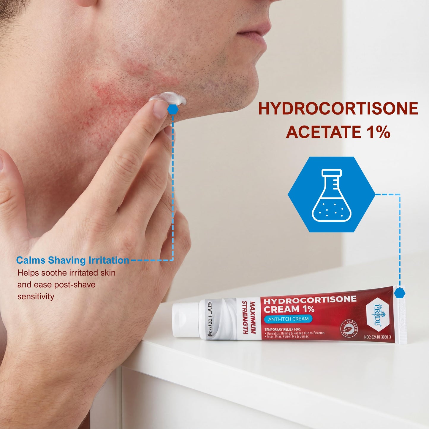 Hydrocortisone 1% Anti-Itch Cream – 1 oz Tubes