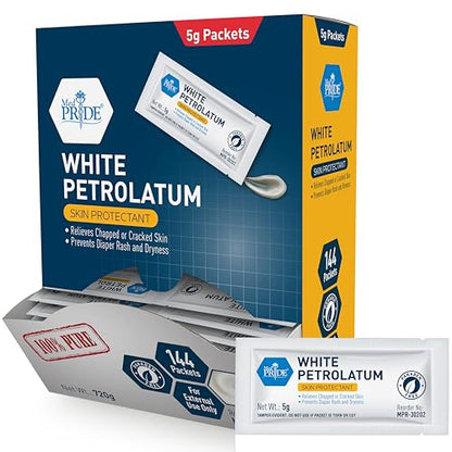 100% Pure White Petroleum Jelly 5g Packets – 144ct